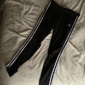 Adidas Black and White Full Length Leggings